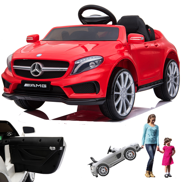 GOPLUS Kinder Elektroauto Mercedes Benz AMG S63, Elektrisches Auto mit 2,4  G Fernbedienung, Simuliertes Kinderfahrzeug